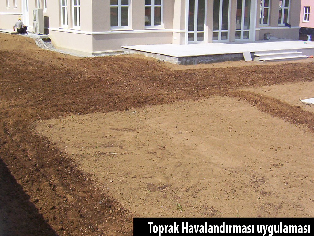 Havuzlu villa · Ana havuz çevresi · Uygulama · Havalandırılan zemin