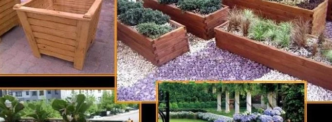 Ahşap saksı · Katalogdaki model örnekleri