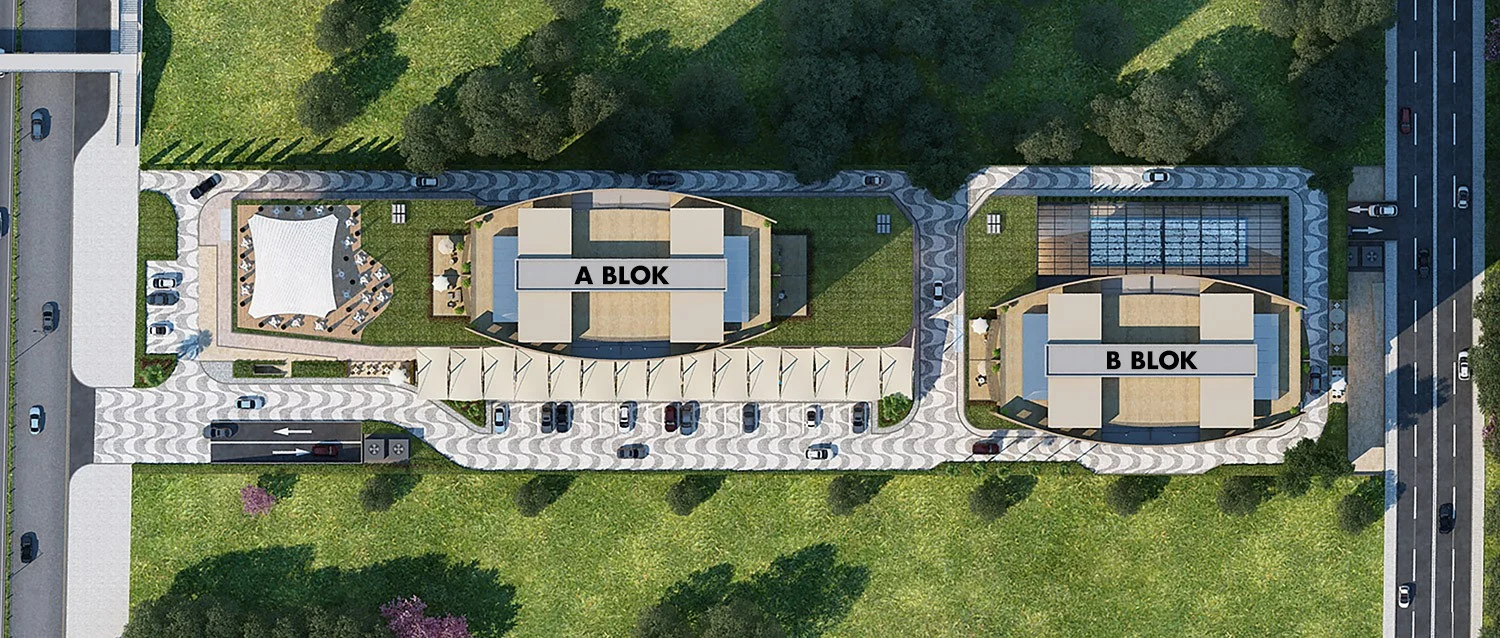 Ataköy Tower · 3D proje · Vaziyet planı