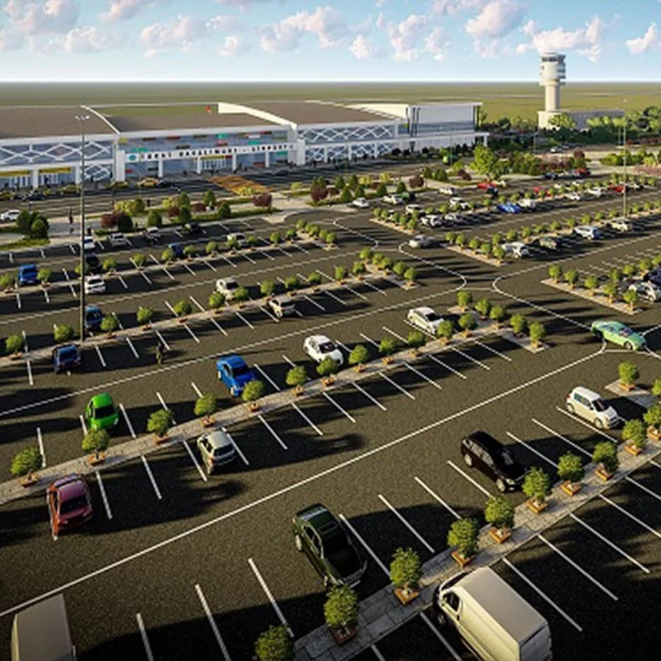 Havalimanı · 3D otopark peyzaj projesi