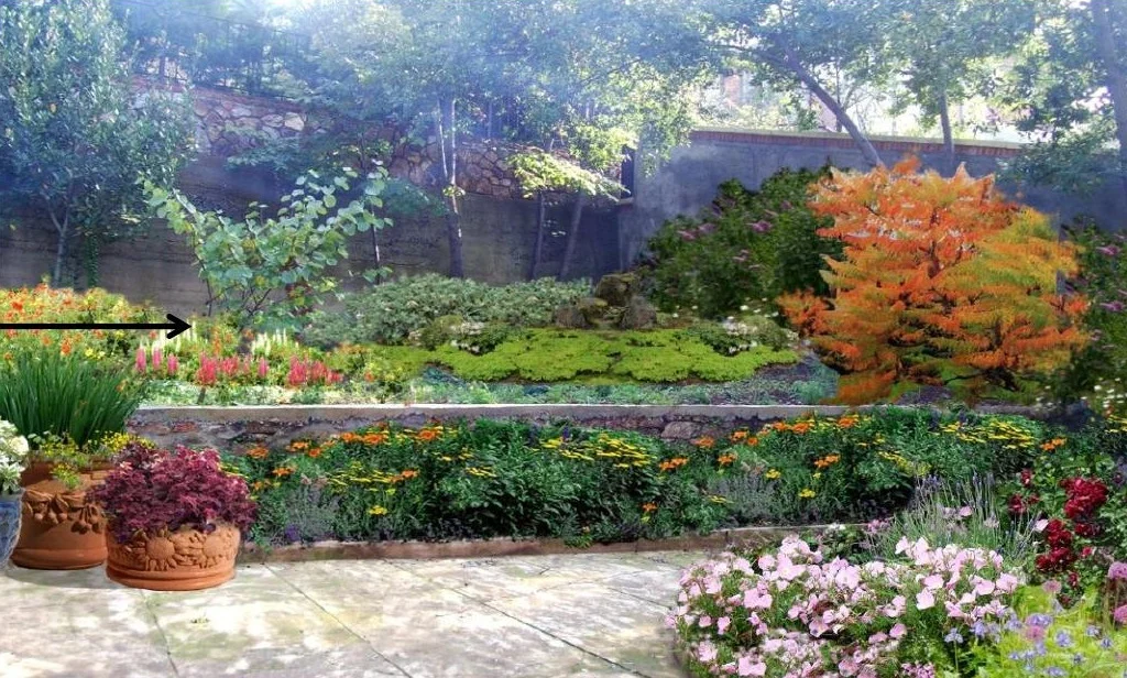 İngiliz bahçesi · 3D tasarım önerisi