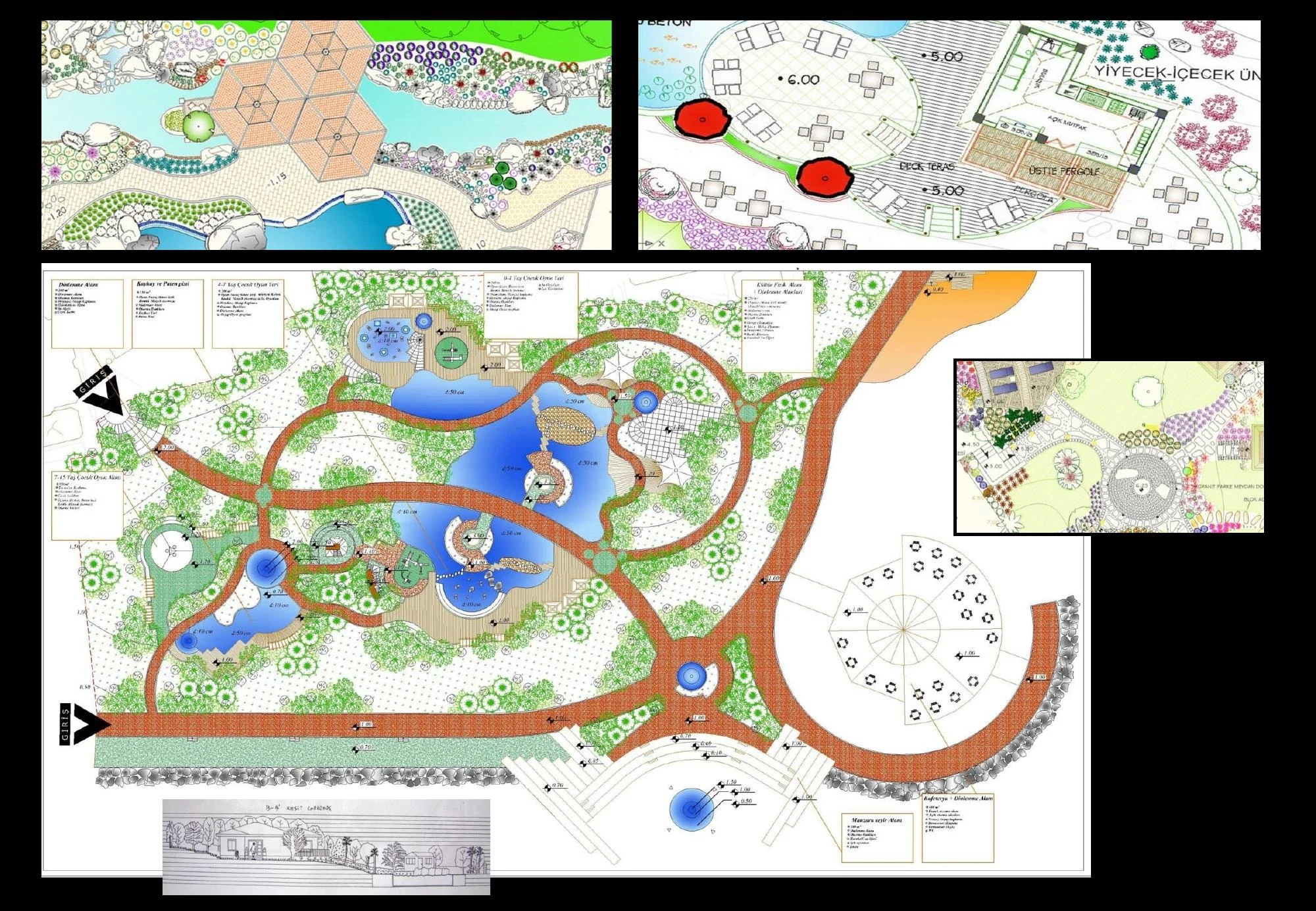 Peyzaj vaziyet planı · Katalogdaki teknik pafta