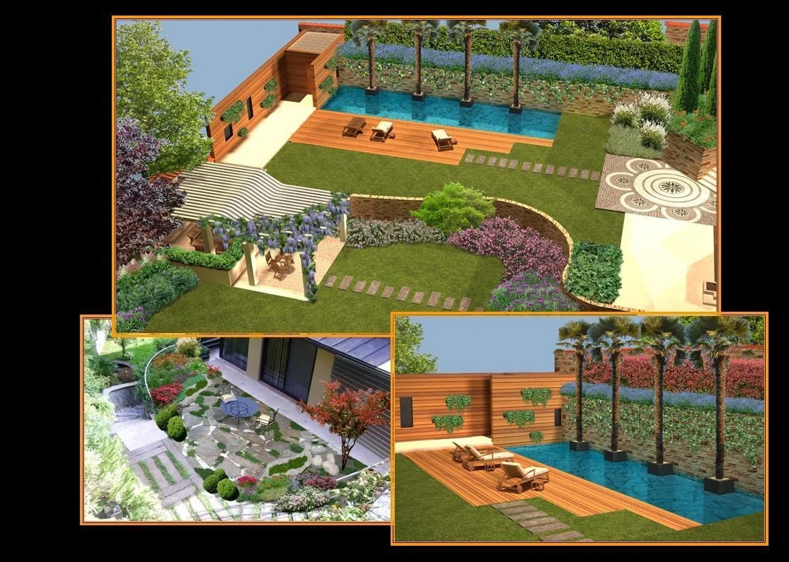 Havuz çevresi · 3D proje sunumu