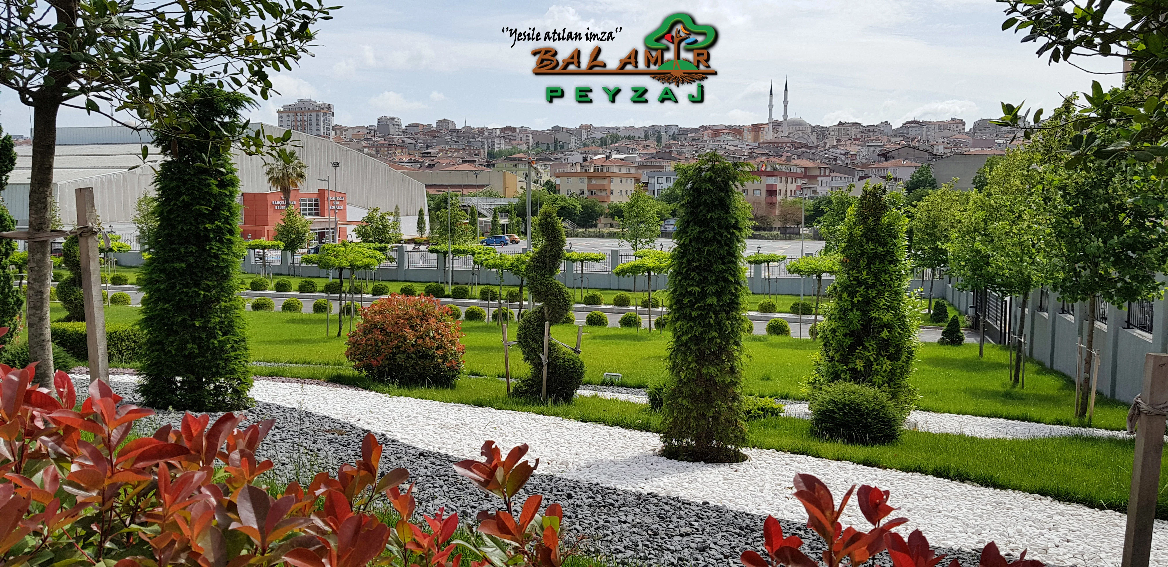 BAKOME · Dekoratif taş ve bitki bahçesi · Sonrası · Taş desenleri ve bitkiler